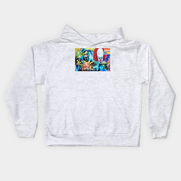 A postcard from Blackpool Kids Hoodie by Tarrby